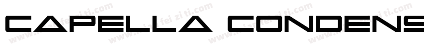 Capella Condensed Bold字体转换